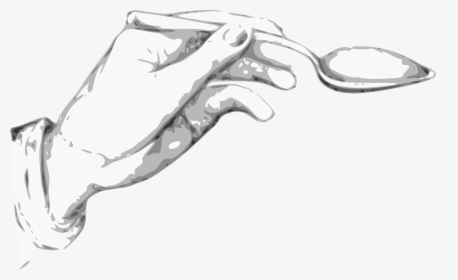 Hand Holding Spoon Clipart, HD Png Download, Transparent PNG