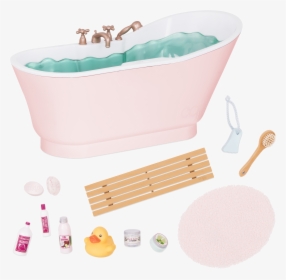 Bath And Bubbles Set All Items - Bathtub, HD Png Download, Transparent PNG