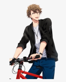 Anime Boy On Bike, HD Png Download, Transparent PNG