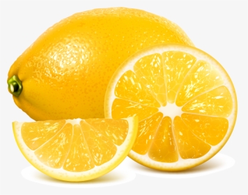 Transparent Lemon Juice Clipart - Realistic Lemon Vector, HD Png Download, Transparent PNG