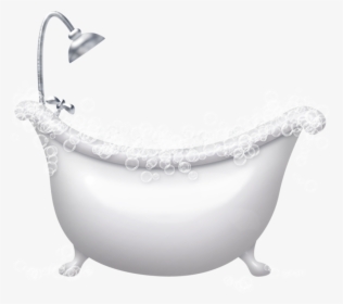Tub Clipart Bubbly - Bathtub Png, Transparent Png, Transparent PNG
