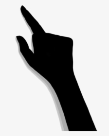Black Right Hand Finger Pointing Clipart Png - Sign Language, Transparent Png, Transparent PNG