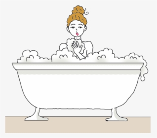 Drawing Bathroom Bathtub - Cartoon, HD Png Download, Transparent PNG