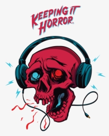 Skull Color Logotype Png - Horror Logo, Transparent Png, Transparent PNG