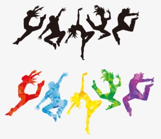 Ballet Dancer Silhouette Clip Art - Colorful Dance Clip Art, HD Png Download, Transparent PNG