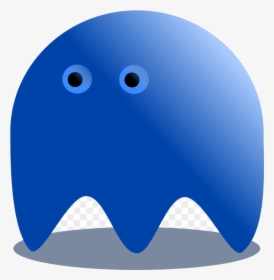 Pacman Ghost Blue Horror Image Clipart Transparent - Pacman Canavar Png, Png Download, Transparent PNG