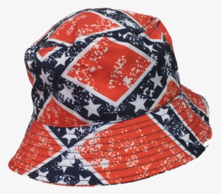 Transparent Sun Hat Png - Rebel Flag Bucket Hats, Png Download, Transparent PNG