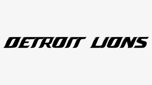 Detroit Lions Logo Png - Detroit Lions Logo Text, Transparent Png, Transparent PNG