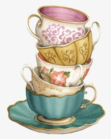 Teacup Coffee Saucer - Water Color Tea Cup, HD Png Download, Transparent PNG