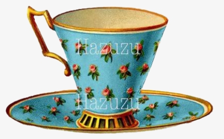 Empty Tea Cup Png Photo - Vintage Tea Cup Art Clip, Transparent Png, Transparent PNG