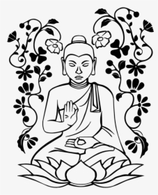Buddha Drawing Easy - Draw Buddha Step By Step, HD Png Download, Transparent PNG