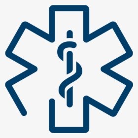 Star Of Life White Blue, HD Png Download, Transparent PNG