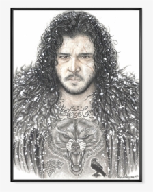 Inked - Jon Snow - Poster - Jon Snow Drawing, HD Png Download, Transparent PNG