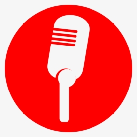 Icon Microphone Clip Arts - Microphone Round Icon, HD Png Download, Transparent PNG