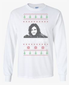 Jon Snow Ugly Christmas Shirts Let It Snow Hoodies - Long Sleeve Starbucks Shirt, HD Png Download, Transparent PNG