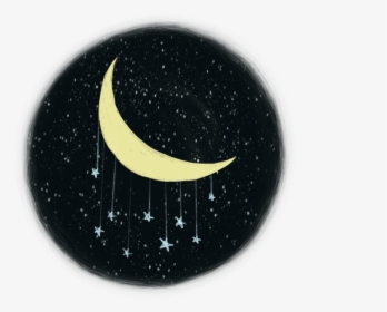 Moon In The Night Sky , Png Download - Crescent, Transparent Png, Transparent PNG