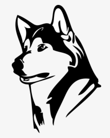 Husky Clipart Black And White, HD Png Download, Transparent PNG