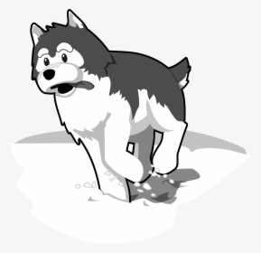 Husky Coloring Page - Siberian Husky Illustration Png, Transparent Png, Transparent PNG