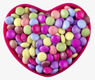 Sweet Clipart Skittles - Heart Shaped Candy Chocolates, HD Png Download, Transparent PNG