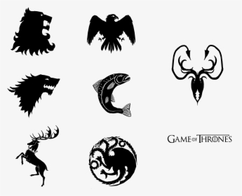 Game Of Thrones House Transparent Image - Game Of Thrones Logo Drawing, HD Png Download, Transparent PNG