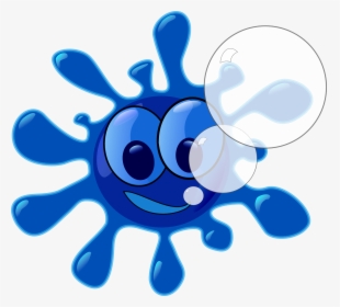 Splash Water Blue - Clipart Blue Paint Splash, HD Png Download, Transparent PNG