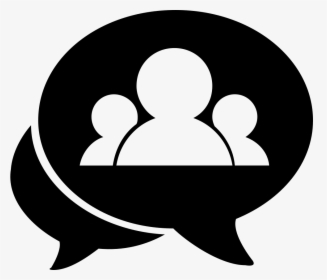 Class Group Chat - Group Chat Icon White Png, Transparent Png, Transparent PNG