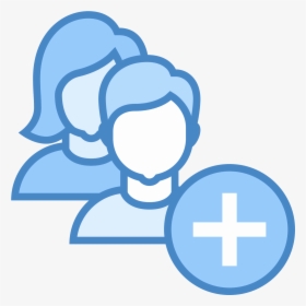 Add User Group Woman Man Icon - Transfer Png, Transparent Png, Transparent PNG