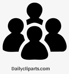 4 Employees Group Discussion Icon Image - Group Of 4 Icon, HD Png Download, Transparent PNG
