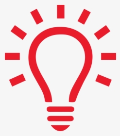 Red Bulb Icon Png Transparent, Png Download, Transparent PNG