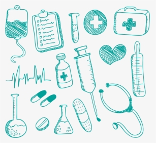 Medicine Nursing Drawing Doodle - Doodle Medicine, HD Png Download, Transparent PNG
