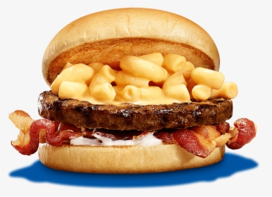 Cheesy Pasta & Bacon Burger - Pasta Burger, HD Png Download, Transparent PNG