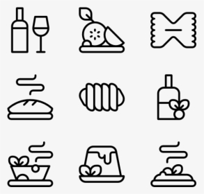 Linear Italian Cusine - Suitcase Icon Transparent Background, HD Png Download, Transparent PNG