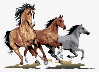 Horse Stallion Clip Art - Running Horse Png, Transparent Png, Transparent PNG