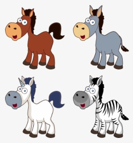 Cartoon Horses Svg Clip Arts - Horse Cartoon Vector Free, HD Png Download, Transparent PNG