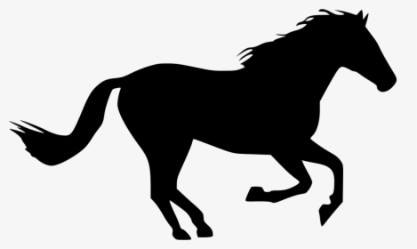 Horse Gallop Silhouette Clip Art - Horse Silhouettes, HD Png Download, Transparent PNG
