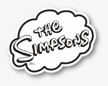 Simpsons Logo Line Art, HD Png Download, Transparent PNG