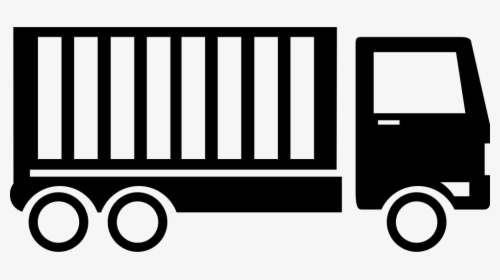 White Container Truck Icon , Png Download - Truck With Container Icon, Transparent Png, Transparent PNG