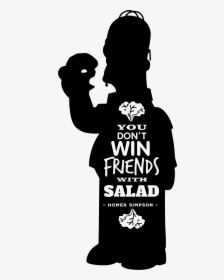 You Don T Win Friends With Salad Sticker, HD Png Download, Transparent PNG