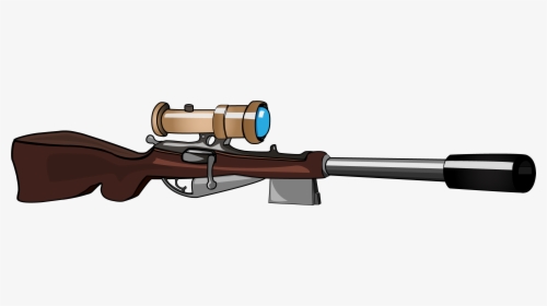 Transparent Sniper Rifle Clipart - Sniper Rifle, HD Png Download, Transparent PNG