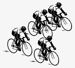 Group Of Cyclists Riding Bikes - Bicycle Clip Art, HD Png Download, Transparent PNG