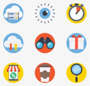Seo And Web - Flat Icon Set, HD Png Download, Transparent PNG