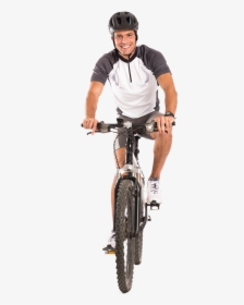 Person Riding Bike Png - Man On Bike Png, Transparent Png, Transparent PNG