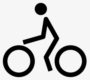 Cyclist - Simbolo Uomo In Bici, HD Png Download, Transparent PNG