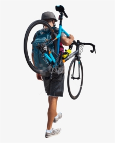 Human Cycling Background Png Image - Cut Out Man Bike, Transparent Png, Transparent PNG