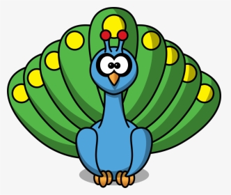 Peacock Clipart Free Images - Colorful Peacock Clipart, HD Png Download, Transparent PNG
