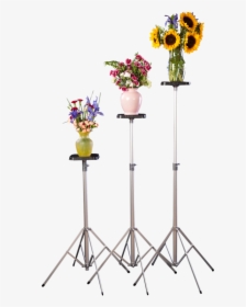 Trio Of Tall, Deluxe Stands Featuring Flower Arrangements - Bouquet, HD Png Download, Transparent PNG
