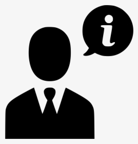 Info Man Help Support Information - Business Icon Png, Transparent Png, Transparent PNG