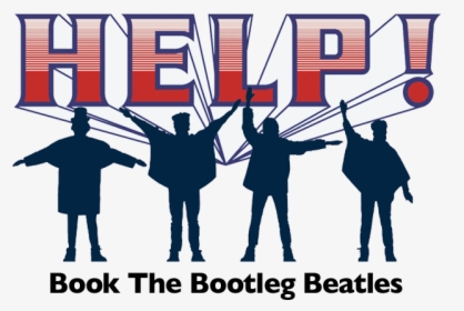 Help The Beatles Silhouette Abbey Road Decal - Beatles Help, HD Png Download, Transparent PNG