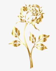 Transparent Gold Confetti Background Png - Gold Rose No Background, Png Download, Transparent PNG