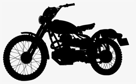 Vintage Bmw Motorcycle Silhouette - Motorcycle Silhouette Png, Transparent Png, Transparent PNG